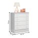 Guarda Roupa com 3 Portas e Cômoda Hamilton Branco Branco