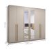 Guarda Roupa com 6 Portas com Espelhos Múrcia Fendi
