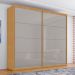 Guarda Roupa com Espelho 2 Portas Aroeira Naturale Off White