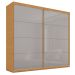 Guarda Roupa com Espelho 2 Portas Aroeira Naturale Off White