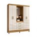 Guarda Roupa com Espelho Cairo Freijo Off White