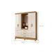 Guarda Roupa com Espelho Cairo Freijo Off White