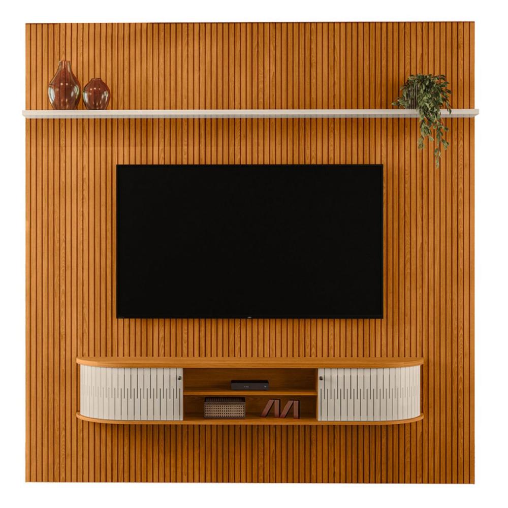 Home Painel Para TV Crystalis Cinamomo Off white