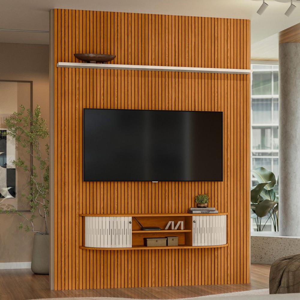 Home Painel Para TV Ravenspire Cinamomo Off white
