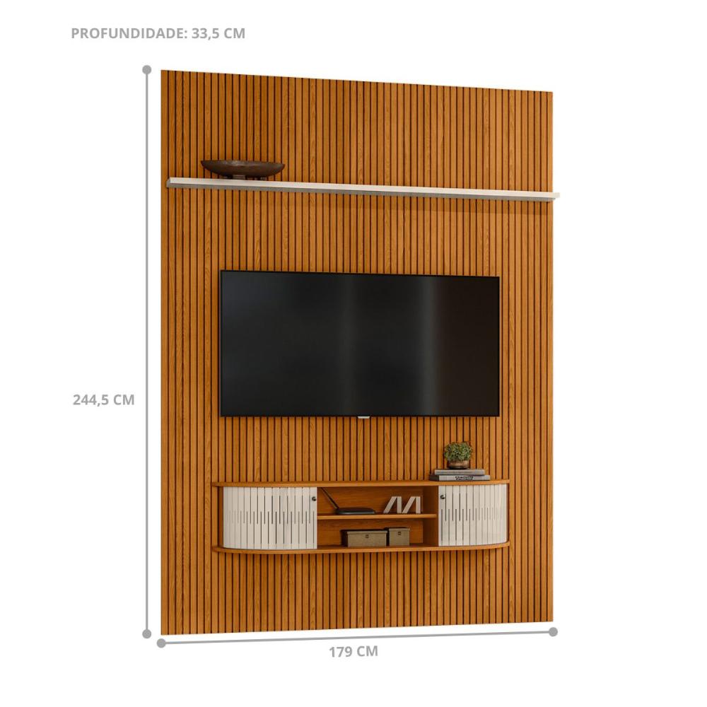 Home Painel Para TV Ravenspire Cinamomo Off white