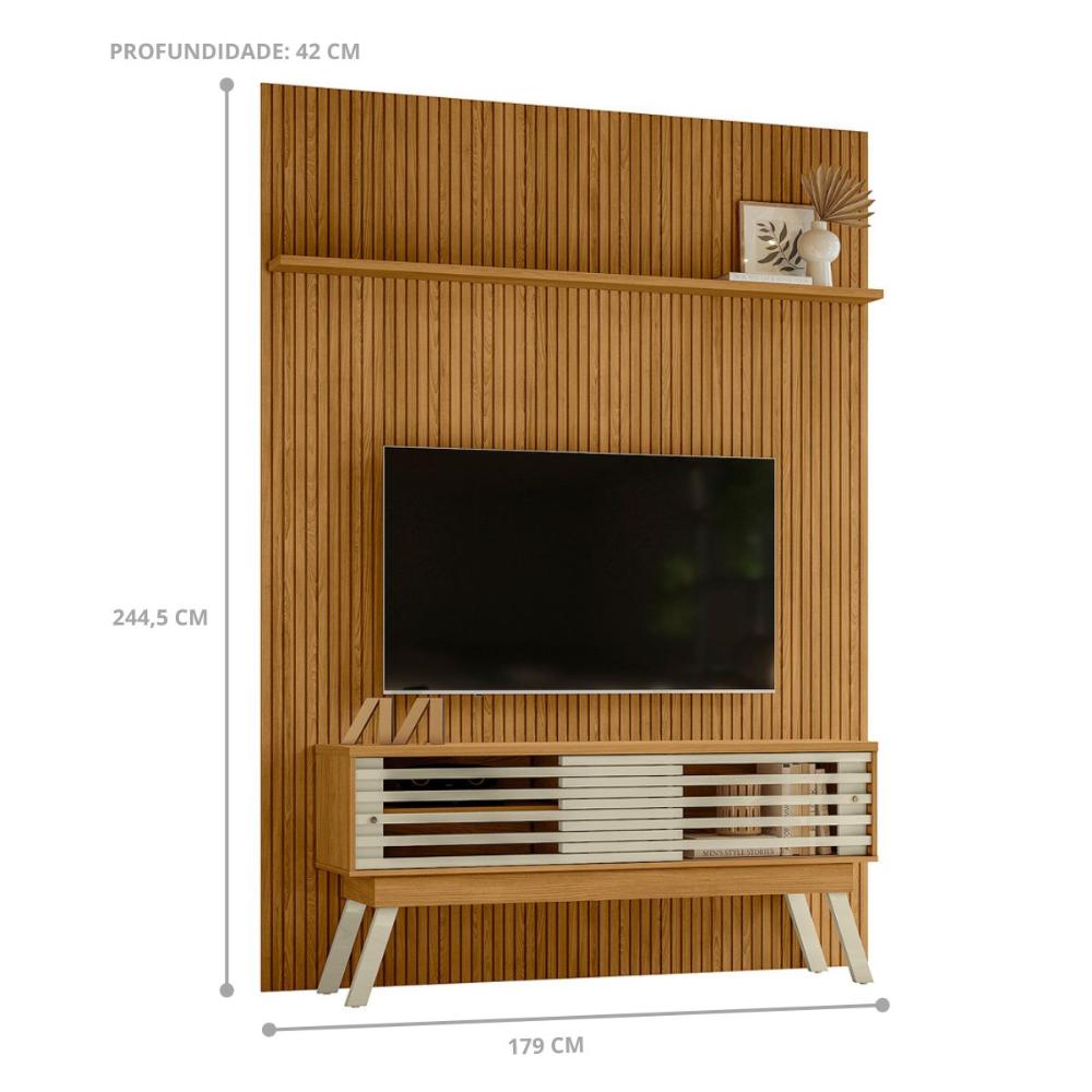 Home Painel Para TV Valenwood Cumaru Opala
