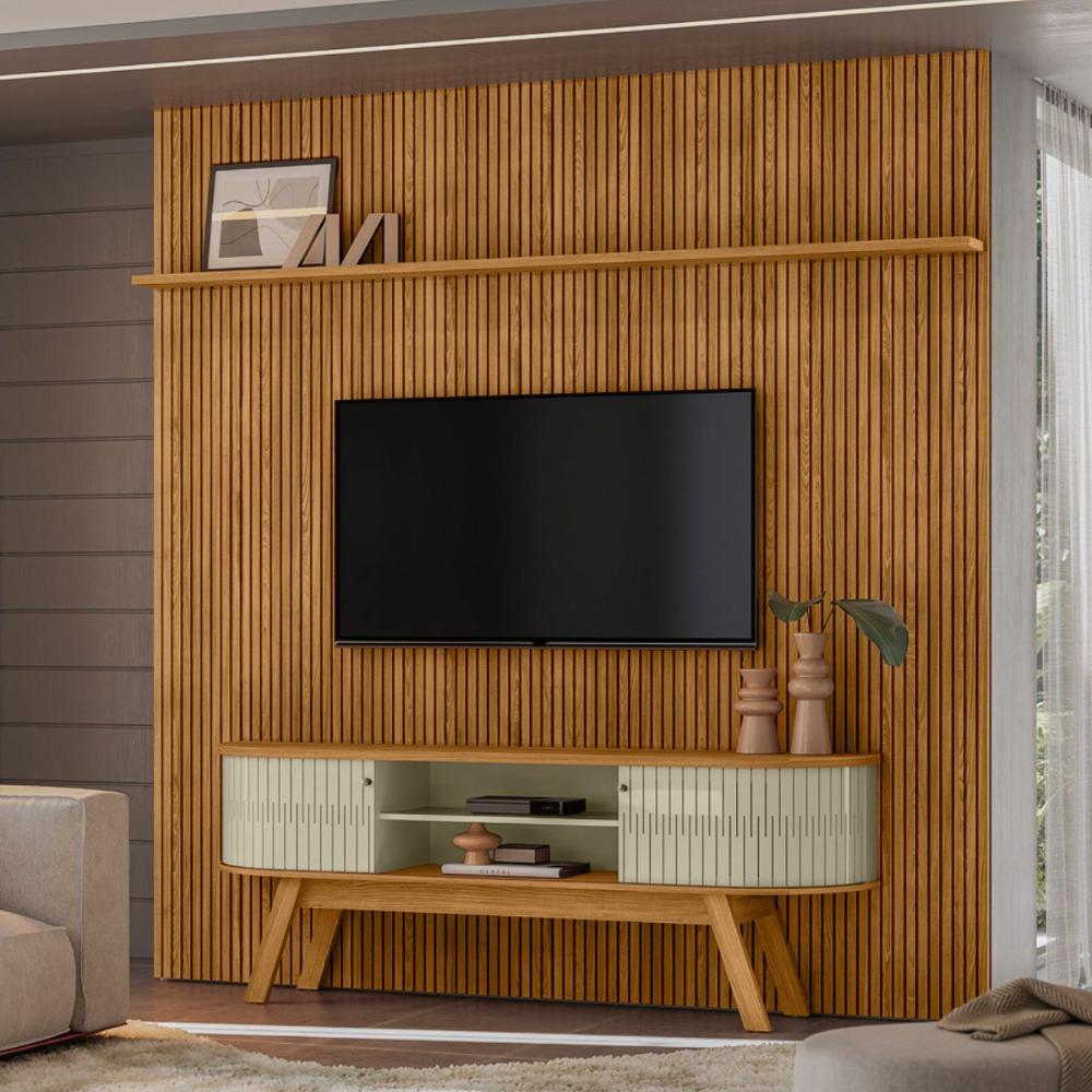 Home Painel Para TV Wintertide Cumaru Opala