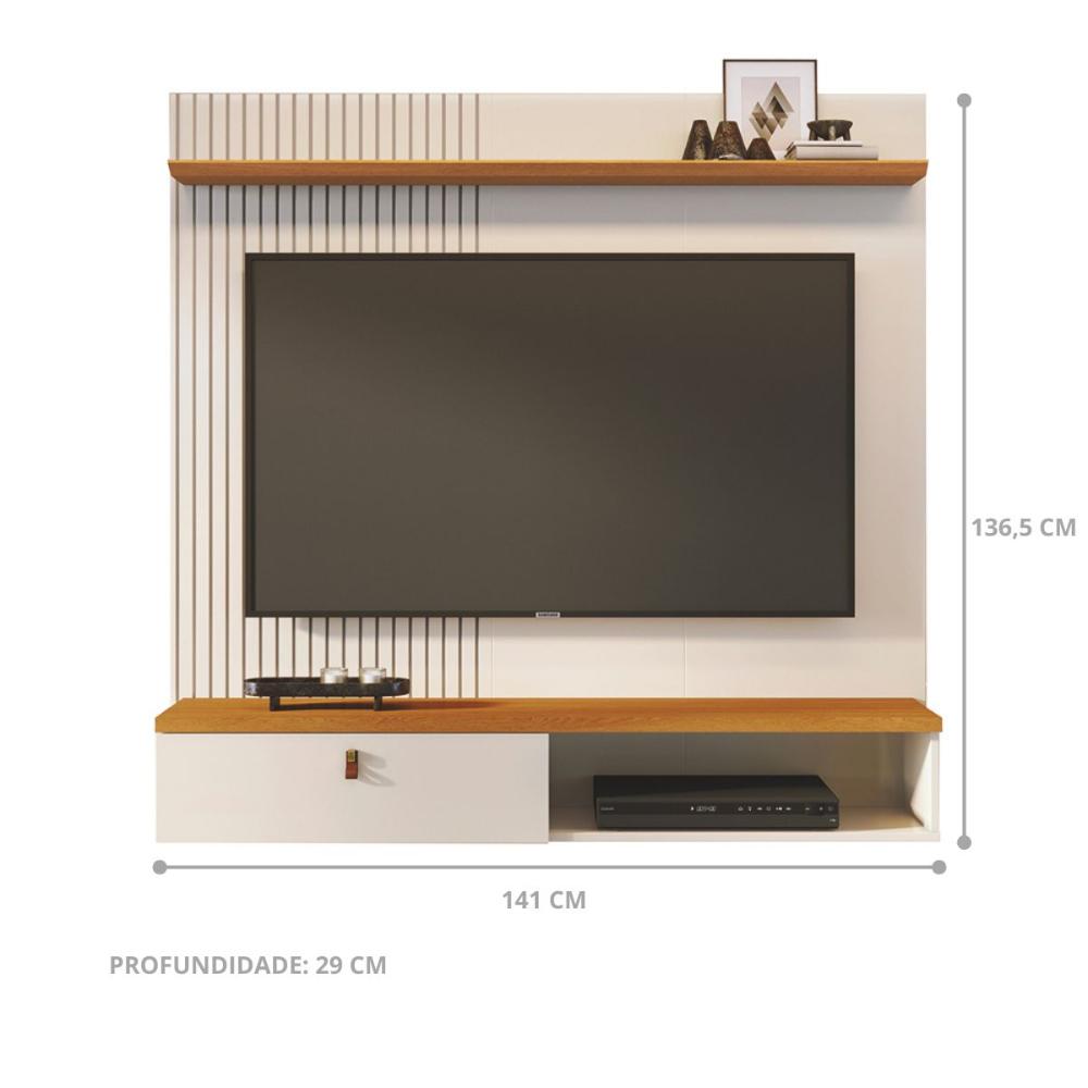 Home Para TV 55 Polegadas Marrocos Cinamomo Off White