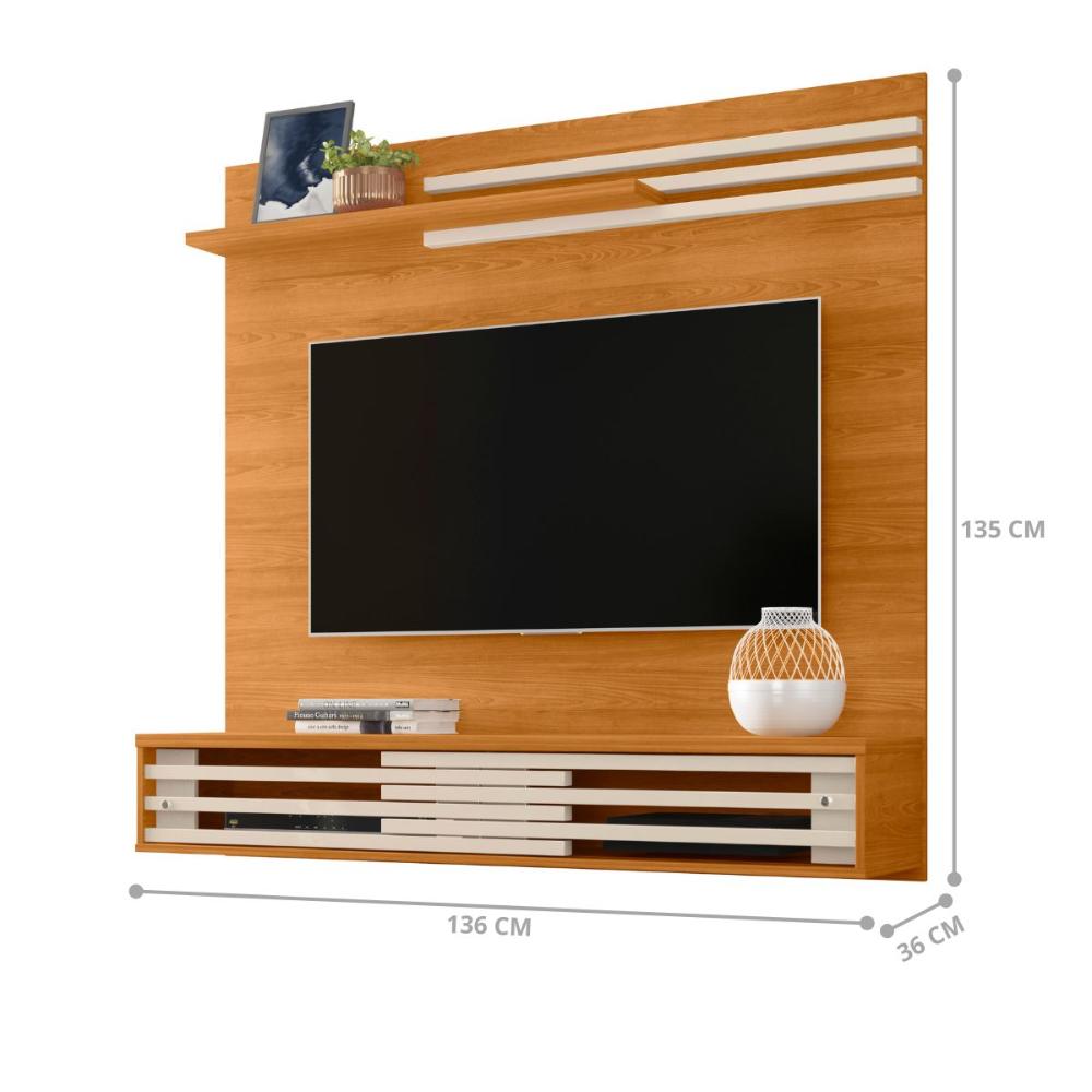 Home Para TV Até 55 Polegadas Paris Cinamomo Off White