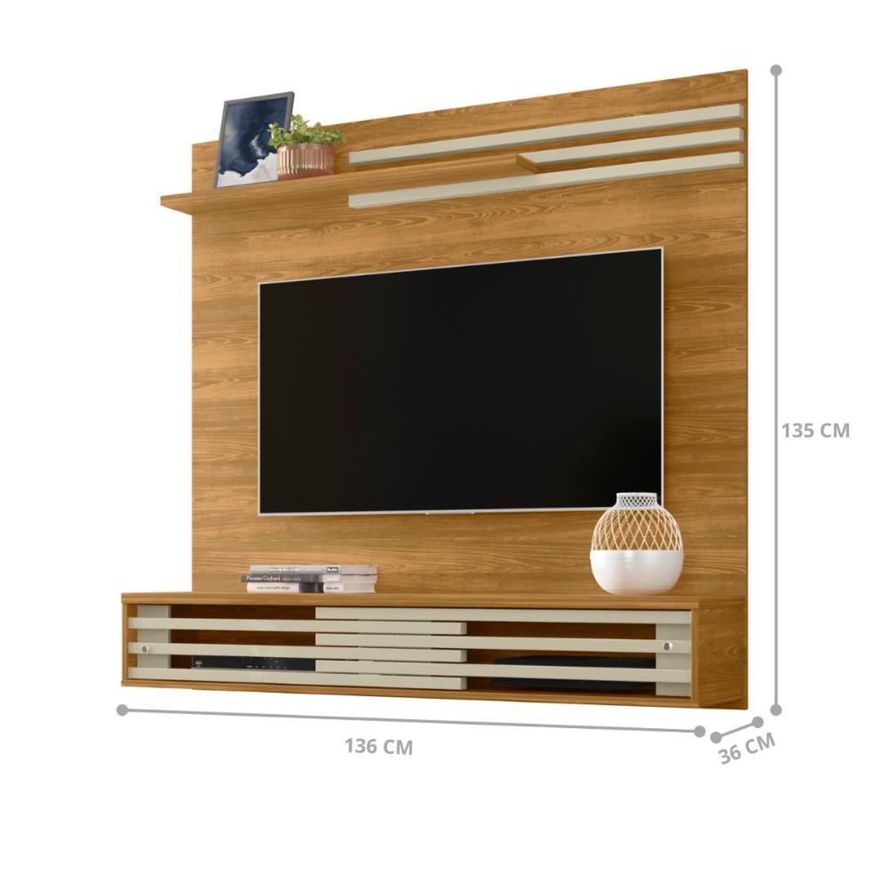 Home Para TV Até 55 Polegadas Paris Cumaru Opala