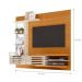 Home Para TV Com Espelho e Prateleiras Cinamomo Off White