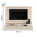 Home Suspenso Ripado  Para TVs 75" París Calacata Off White