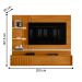 Home para TVs 65" Ripado Milão Cinamomo Off White