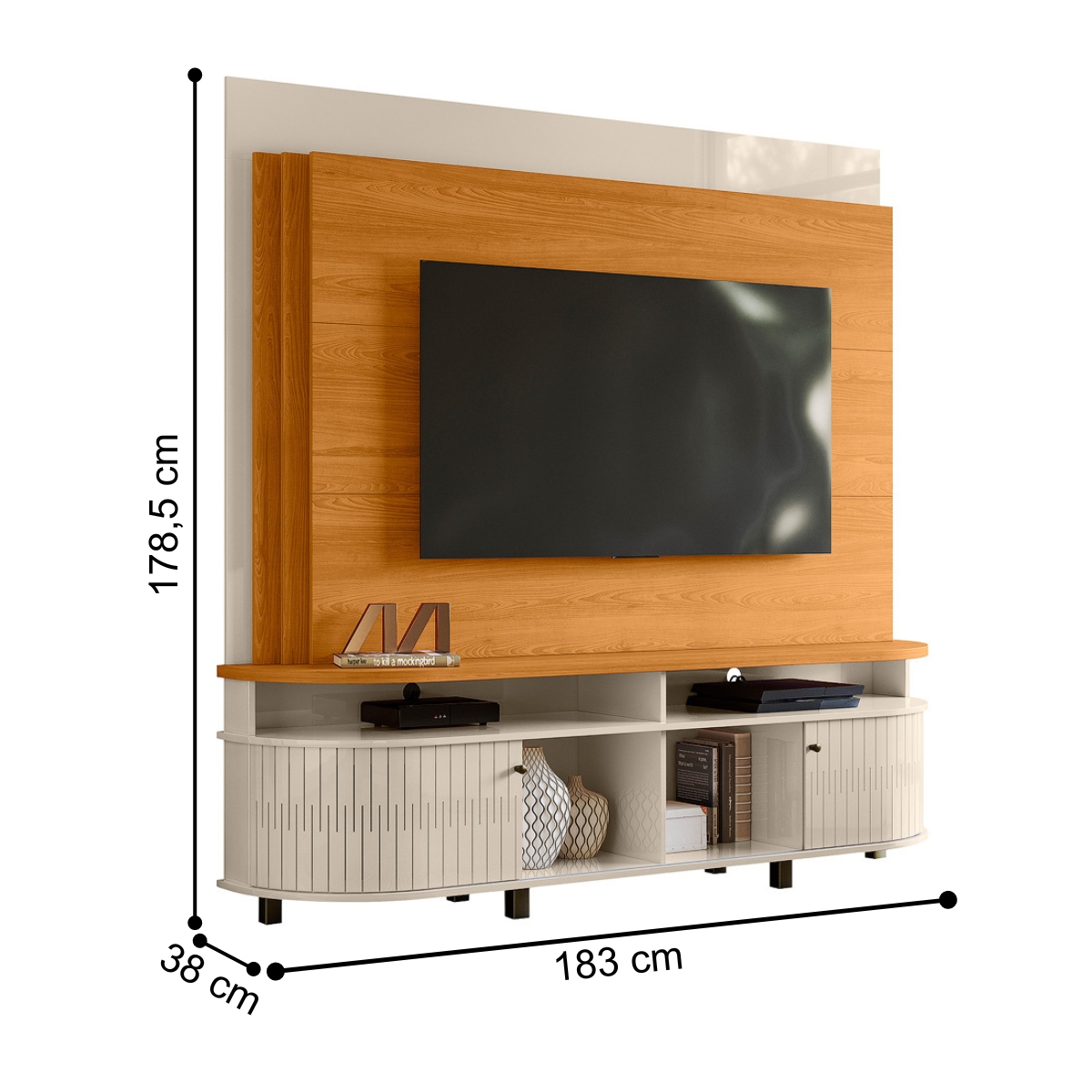 Home para TVs de 65" Cambridge Cinamomo Off White