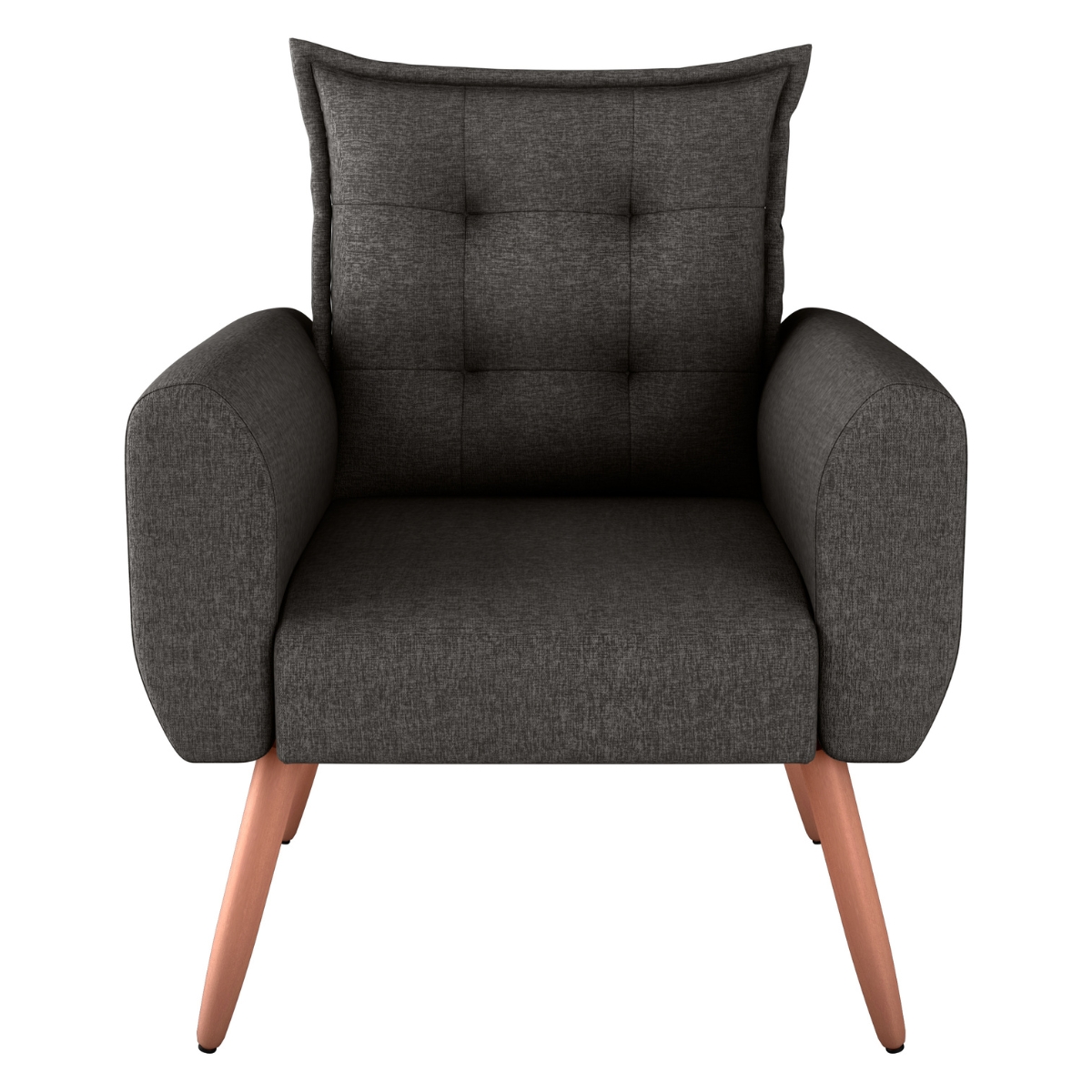 Jogo de Poltronas Decorativas Emma  Linho Chumbo