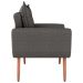 Jogo de Poltronas Decorativas Emma  Linho Chumbo