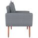 Jogo de Poltronas Decorativas Emma  Linho Cinza Saturno
