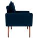 Jogo de Poltronas Decorativas Emma  Suede Azul