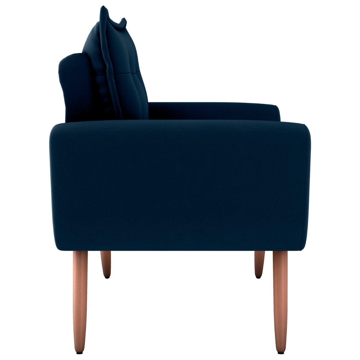 Jogo de Poltronas Decorativas Emma  Suede Azul