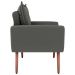 Jogo de Poltronas Decorativas Emma  Suede Cinza