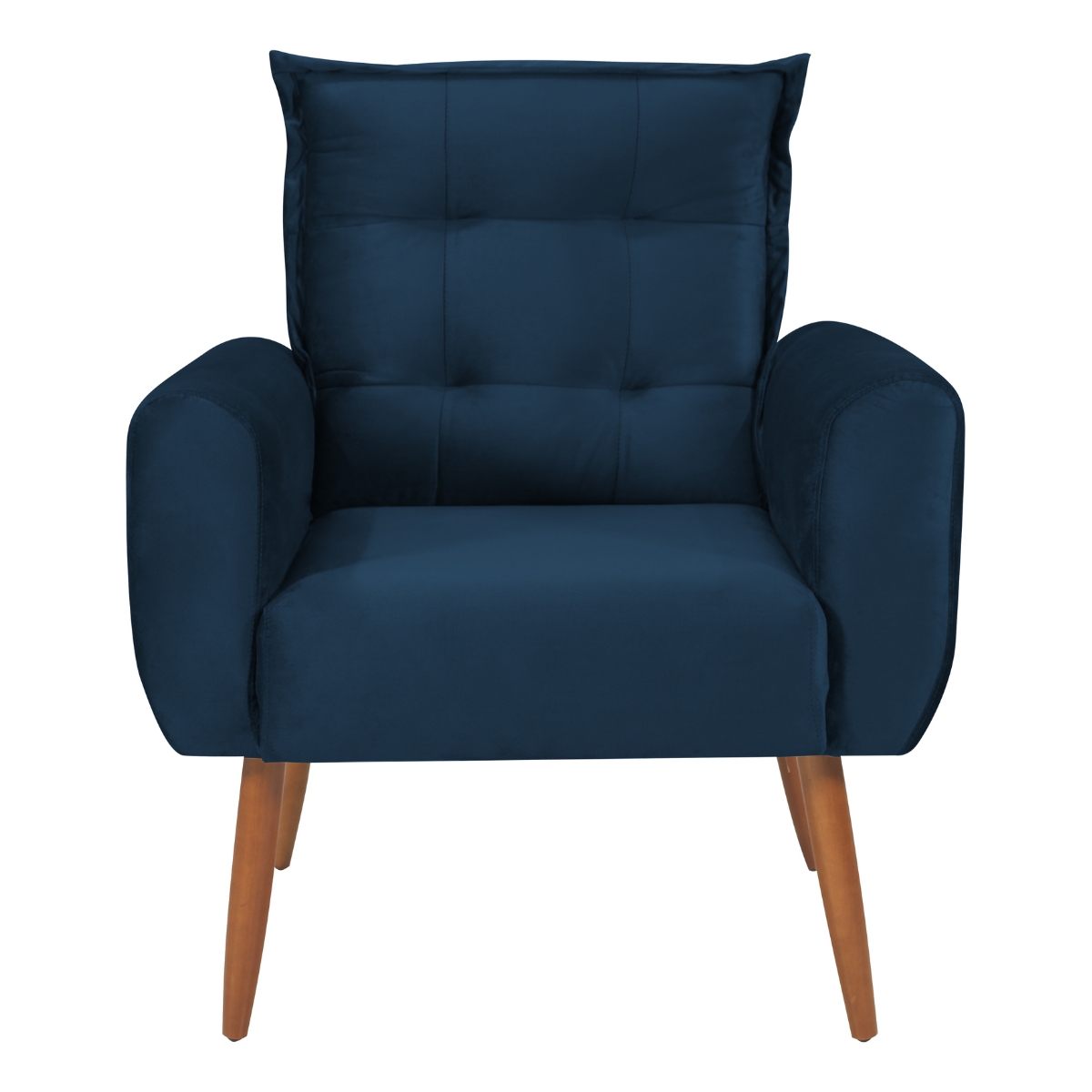 Jogo de Poltronas Decorativas Emma Veludo Azul