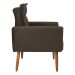 Jogo de Poltronas Decorativas Emma Veludo Marrom