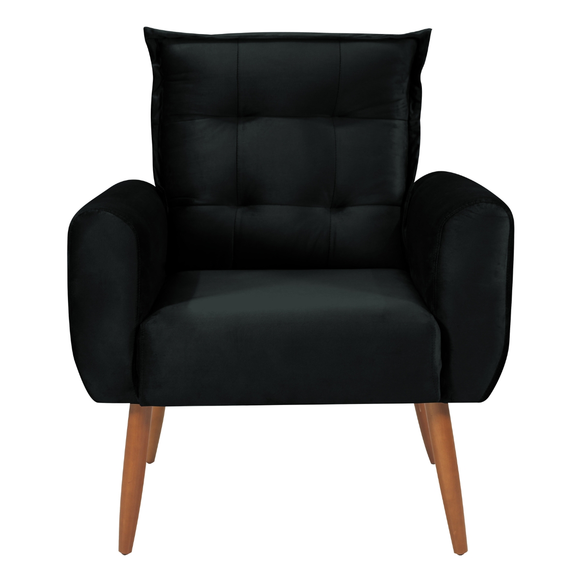Jogo de Poltronas Decorativas Emma Veludo Preto