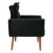 Jogo de Poltronas Decorativas Emma Veludo Preto