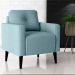 Jogo de Poltronas Decorativas Lupin Boucle Azul