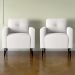 Jogo de Poltronas Decorativas Lupin Boucle Bege