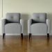 Jogo de Poltronas Decorativas Lupin Boucle Cinza