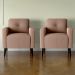 Jogo de Poltronas Decorativas Lupin Boucle Marrom