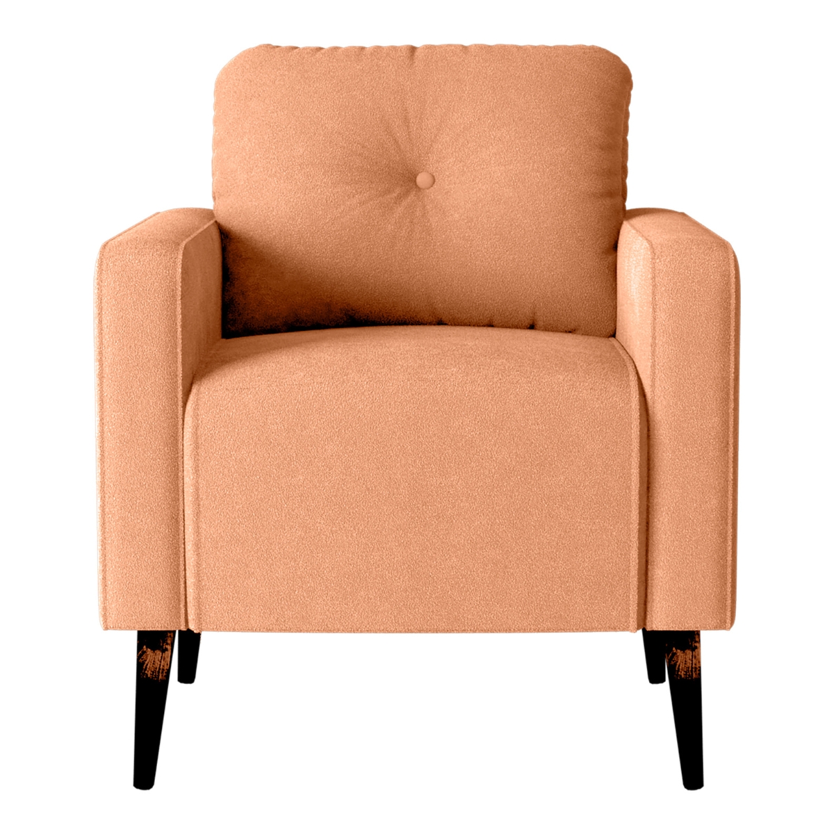 Jogo de Poltronas Decorativas Lupin Boucle Mostarda