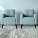 Jogo de Poltronas Decorativas Nina Boucle Azul