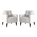 Jogo de Poltronas Decorativas Nina Boucle Bege