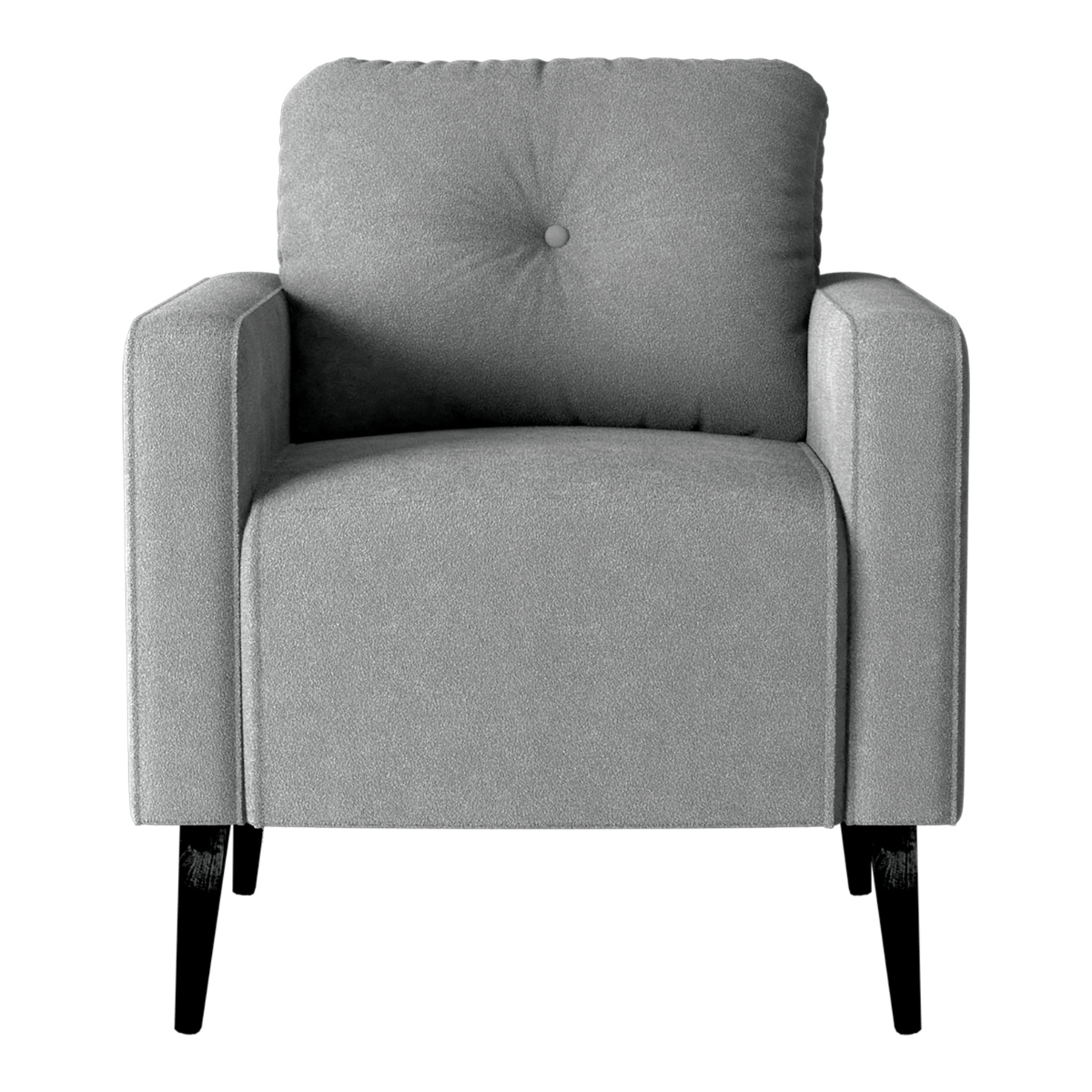 Jogo de Poltronas Decorativas Nina Boucle Cinza