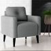 Jogo de Poltronas Decorativas Nina Boucle Cinza