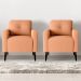 Jogo de Poltronas Decorativas Nina Boucle Mostarda