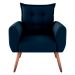 Jogo de Poltronas Decorativas Park  Suede Azul