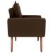 Jogo de Poltronas Decorativas Park  Suede Marrom