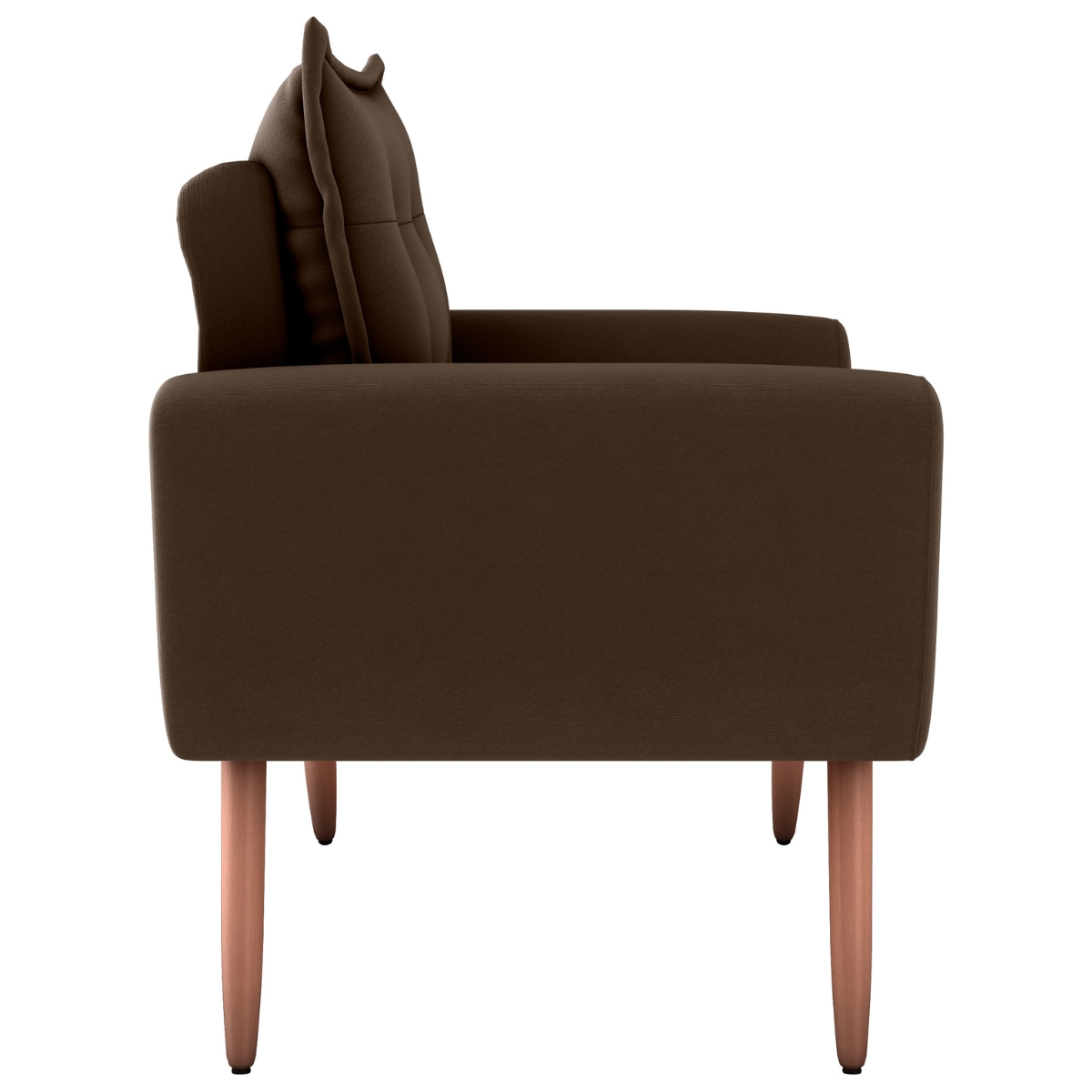 Jogo de Poltronas Decorativas Park  Suede Marrom