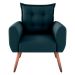Jogo de Poltronas Decorativas Park  Suede Petróleo