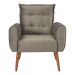 Jogo de Poltronas Decorativas Park Veludo Cappuccino