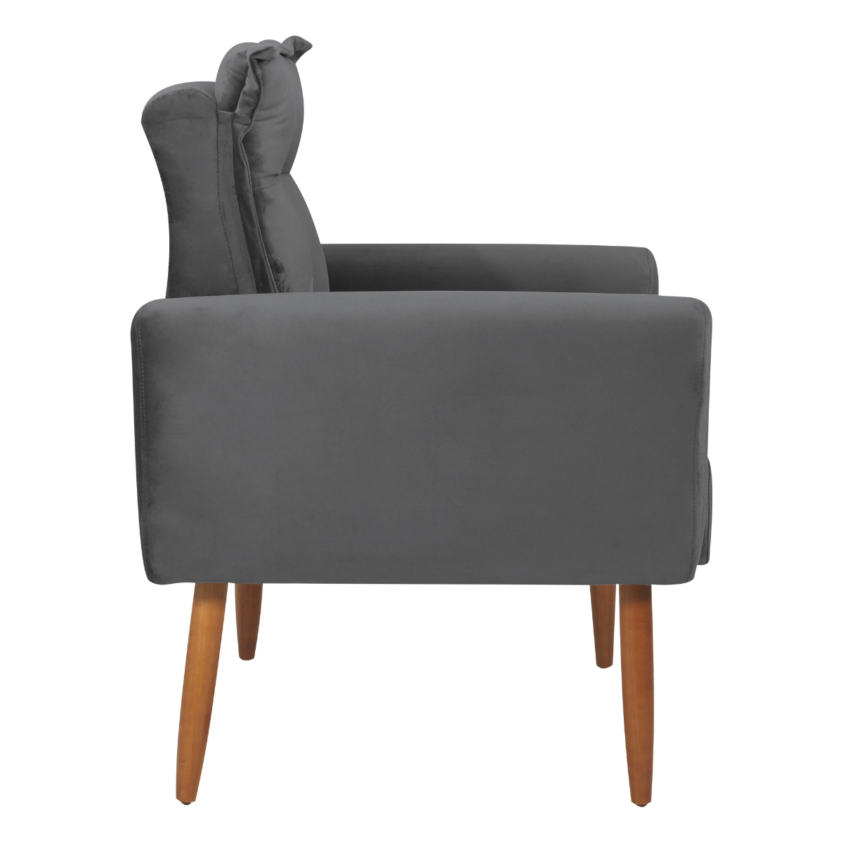 Jogo de Poltronas Decorativas Park Veludo Cinza