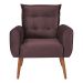 Jogo de Poltronas Decorativas Park Veludo Rose