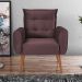 Jogo de Poltronas Decorativas Park Veludo Rose