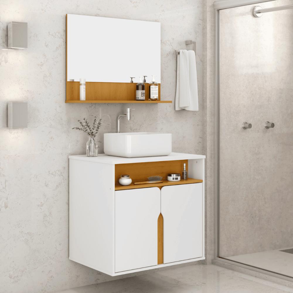 Kit Banheiro Nezha Branco Naturalle 
