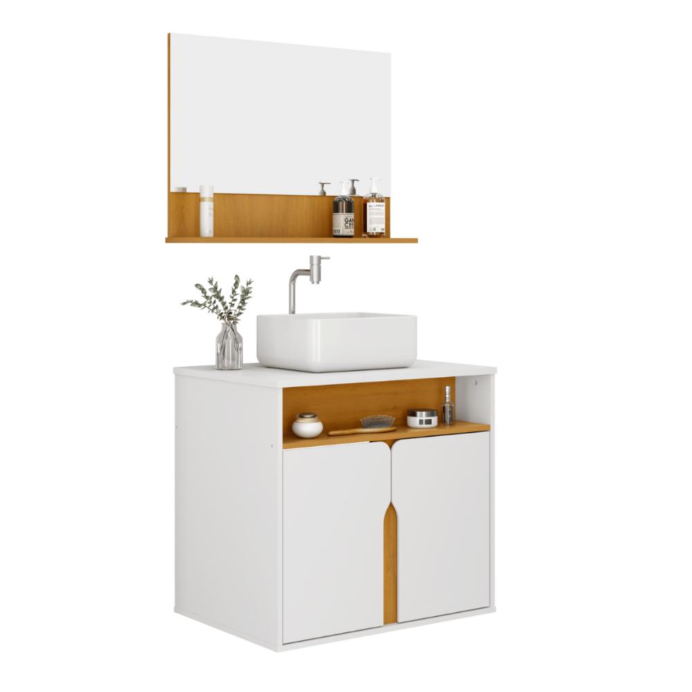 Kit Banheiro Nezha Branco Naturalle 
