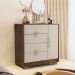 Kit Guarda Roupa Espelho Cômoda Sapatelira Bali Imbuia Fendi