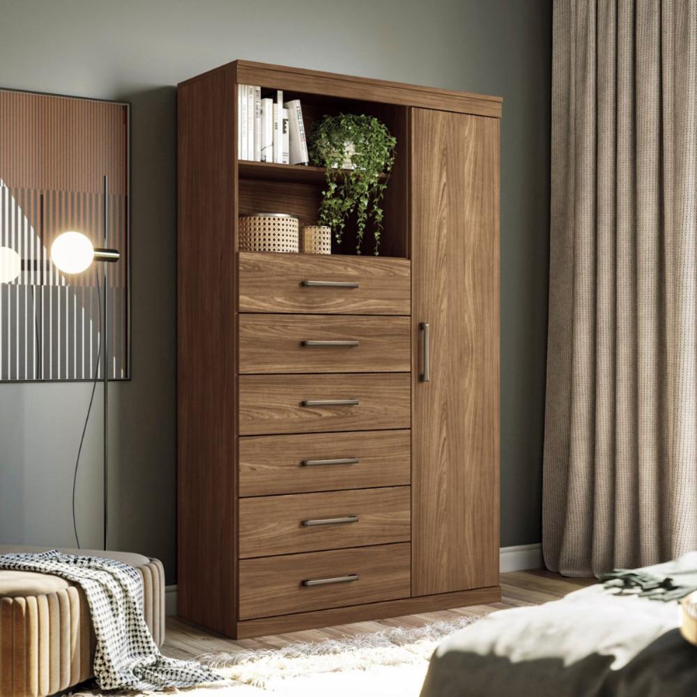 Kit Guarda Roupa e Multi Uso Veronica Jatoba Gafite